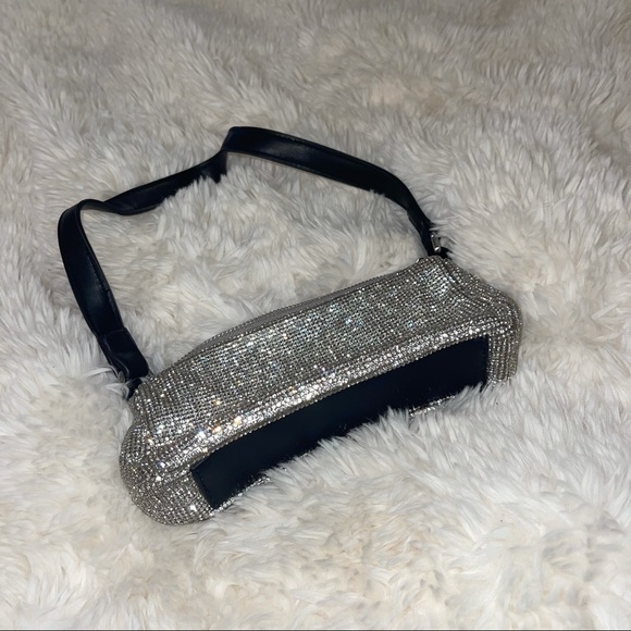 sparkly rhinestone shoulder bag - Picture 2 of 3
